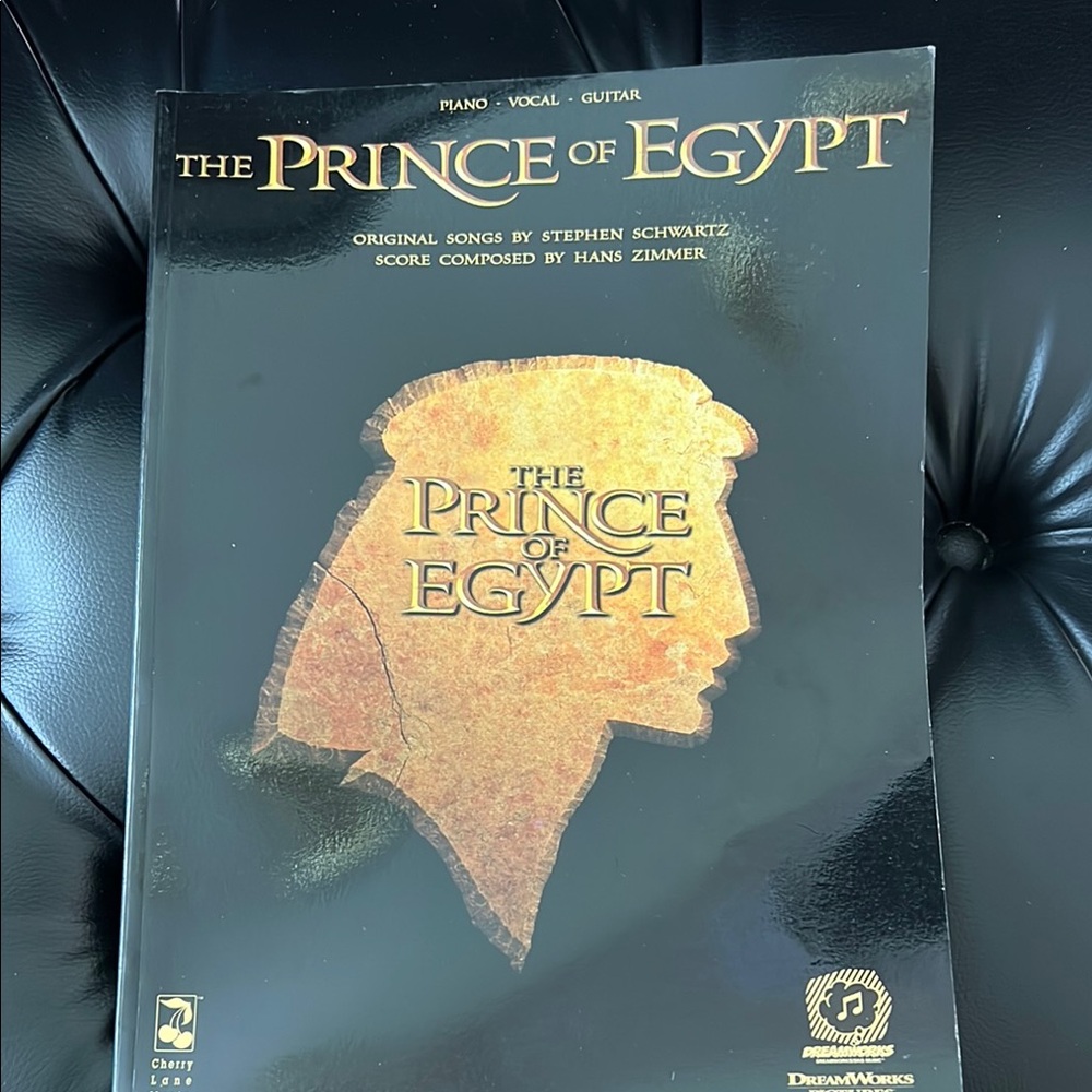 Dreamworks The Prince of Egypt Music Book - Black and Gold